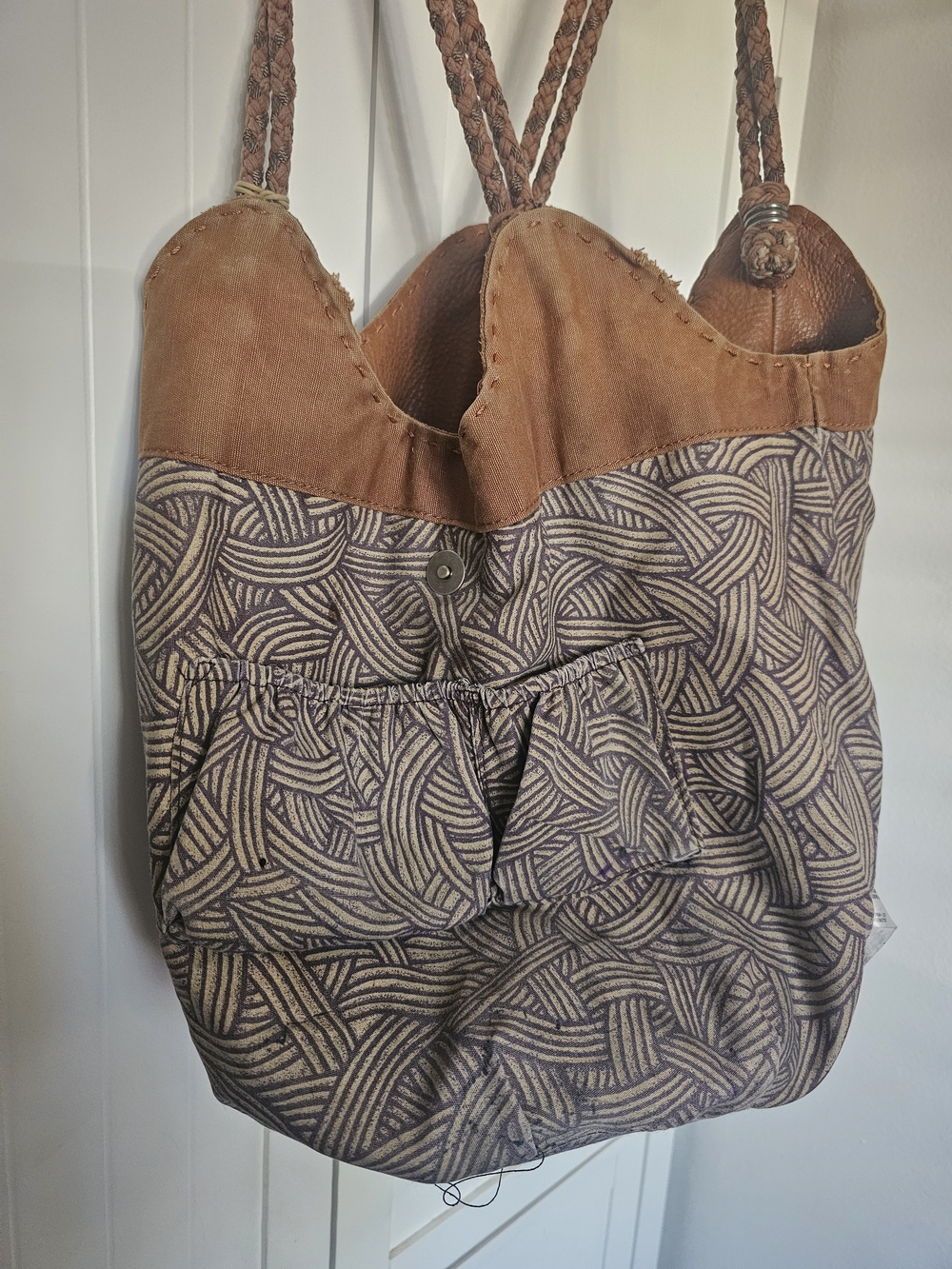The Sak Brown Leather Hobo Bucket Bag - Picture 5 of 10